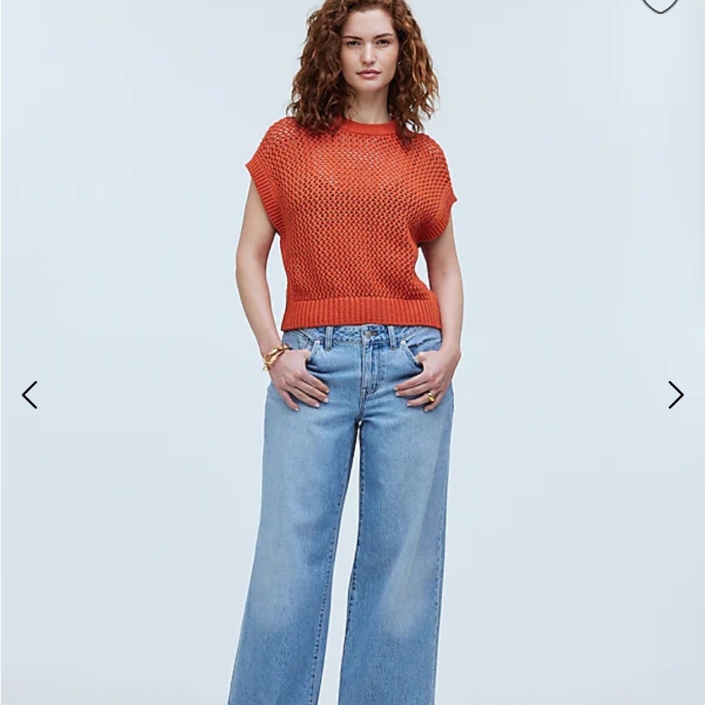 Orange Knit Top